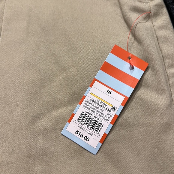 Girls' Stretch Uniform Pleated Twill Skort Side Zipper- Cat & Jack™ Beig… - Picture 9 of 11